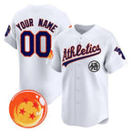 Custom Oakland Athletics x Dragon Ball White JEROMEN Vapor Premier Limited Jersey - All Stitched
