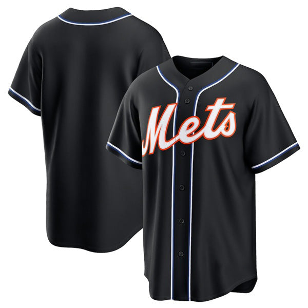 New York Mets Blank 2026 Black JEROMEN Out Stitched Jersey