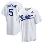 Los Angeles Dodgers #5 Freddie Freeman White JEROMEN 2024 World Series Cool Base Stitched Jersey