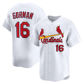 St. Louis Cardinals #16 Nolan Gorman White JEROMEN Home Limited Player Jersey