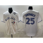 Toronto Blue Jays #25 Anthony Santander White JEROMEN 2025 World Series Home Cool Base Stitched Jersey