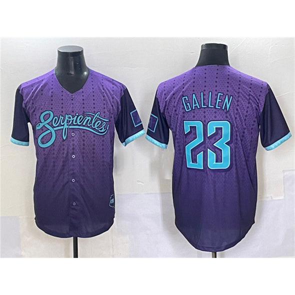 Arizona Diamondbacks #23 Zac Gallen Purple JEROMEN 2025 City Connect Limited Stitched Jersey