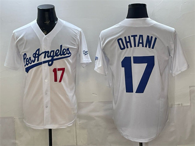 Los Angeles Dodgers #17 Shohei Ohtani White JEROMEN Alternate Stadium Stitched Jersey