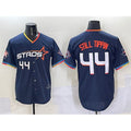 Houston Astros #44 Still Tippin Navy JEROMEN 2025 City Connect With Texas Patch Limited Stitched Jersey
