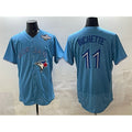 Toronto Blue Jays #11 Bo Bichette Blue JEROMEN 2025 World Series Flex Base Stitched Jersey