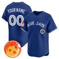 Custom Toronto Blue Jays x Dragon Ball Royal JEROMEN Vapor Premier Limited Jersey - All Stitched