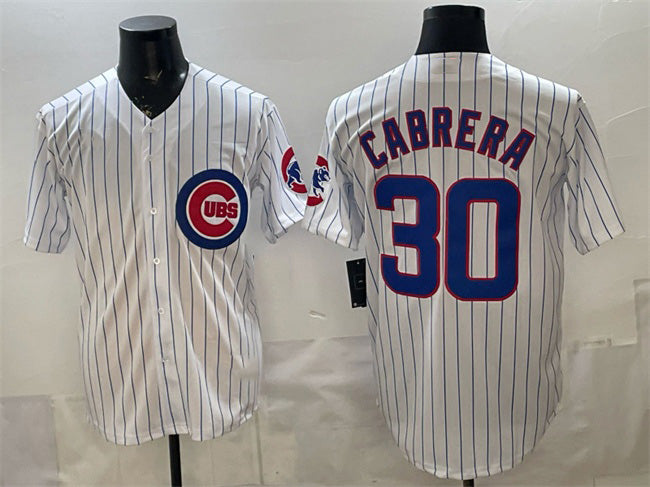 Chicago Cubs #30 Edward Cabrera White JEROMEN 2026 Cool Base Stitched Jersey