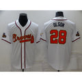 Atlanta Braves #28 Matt Olson 2022 White Gold JEROMEN World Series Champions Program Cool Base Stitched Jersey
