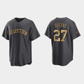 Houston Astros #27 Jose Altuve Charcoal JEROMEN 2022 All-Star Cool Base Stitched Jersey
