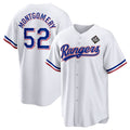 Texas Rangers #52 Jordan Montgomery White JEROMEN 2023 World Series Stitched Jersey