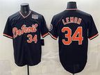 Detroit Tigers #34 Chet Lemon Black JEROMEN 2026 Alternate USA 250' Patch Vapor Premier Limited Stitched Jersey