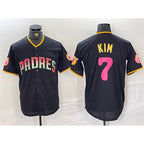 San Diego Padres #7 Ha-Seong Kim Black JEROMEN Cool Base Stitched Jersey