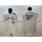 Toronto Blue Jays Team Big Logo White JEROMEN 2025 World Series Home Cool Base Stitched Jersey