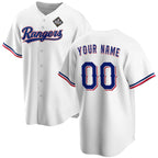 Custom Texas Rangers Cream JEROMEN 2023 City Connect Flex Base Stitched Jersey