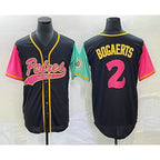 San Diego Padres #2 Xander Bogaerts Black JEROMEN NEW 2023 City Connect Cool Base Stitched Jersey 2