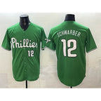 Philadelphia Phillies #12 Kyle Schwarber Green JEROMEN Limited Stitched Jersey