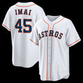 Houston Astros #45 Tatsuya Imai White JEROMEN Home Replica Jersey