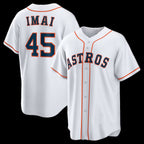 Houston Astros #45 Tatsuya Imai White JEROMEN Home Replica Jersey
