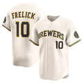 Milwaukee Brewers #10 Sal Frelick Cream JEROMEN Home Limited Player Jersey