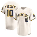 Milwaukee Brewers #10 Sal Frelick Cream JEROMEN Home Limited Player Jersey