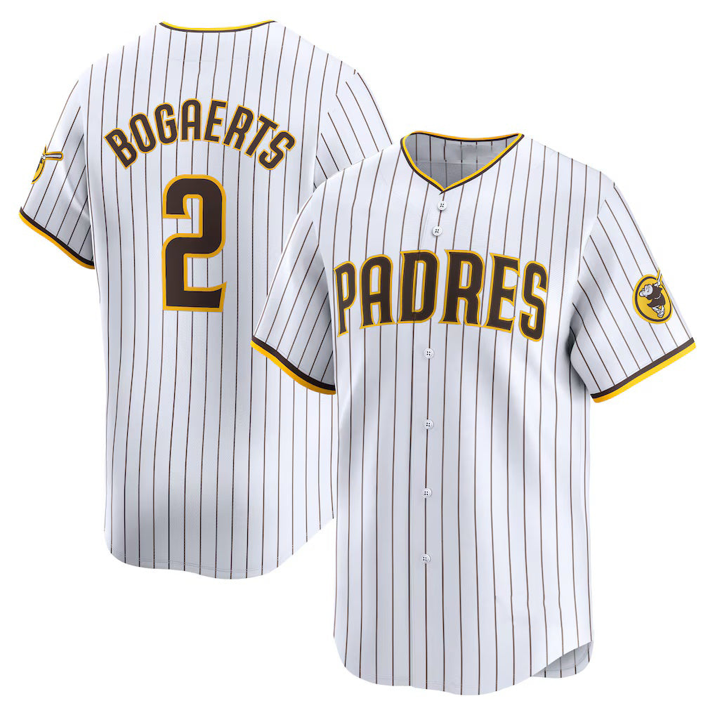 San Diego Padres #2 Xander Bogaerts White JEROMEN Home Limited Player Jersey