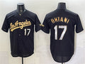 Los Angeles Dodgers #17 Shohei Ohtani Black Gold JEROMEN Limited Stitched Jersey 2
