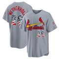 St. Louis Cardinals #26 JJ Wetherholt USA 250 Fourth of July Road Stadium Jersey - Gray JEROMEN