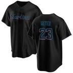 Miami Marlins #23 Max Meyer Black JEROMEN Cool Base Stitched Jersey