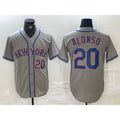 New York Mets #20 Pete Alonso Grey JEROMEN Stitched Jersey