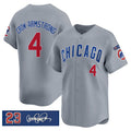 Chicago Cubs #4 Pete Crow-Armstrong Gray JEROMEN 'Ryne Sandberg Tribute' Vapor Limited V3 Stitched Jersey