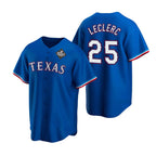 Texas Rangers #25 Jos¨¦ Leclerc Royal JEROMEN 2023 World Series Stitched Jersey