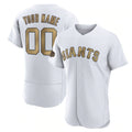 Custom San Francisco Giants Active Player White JEROMEN 2022 All-Star Flex Base Stitched Jersey