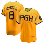 Pittsburgh Pirates #8 Willie Stargell Gold JEROMEN City Connect Limited Player Jersey