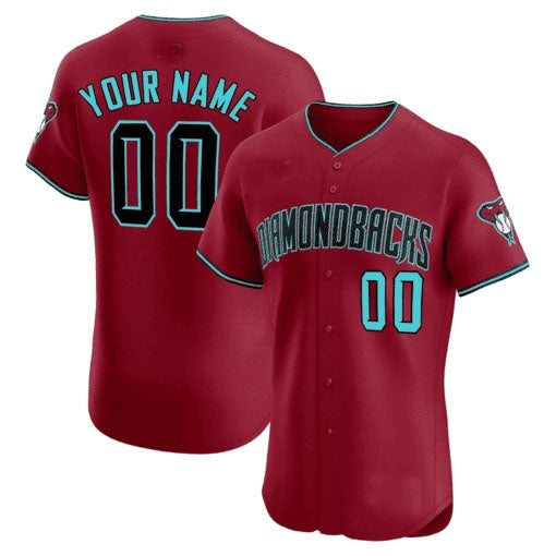 Custom Arizona Diamondbacks 2024 Flex Base Jersey ¨C Red JEROMEN