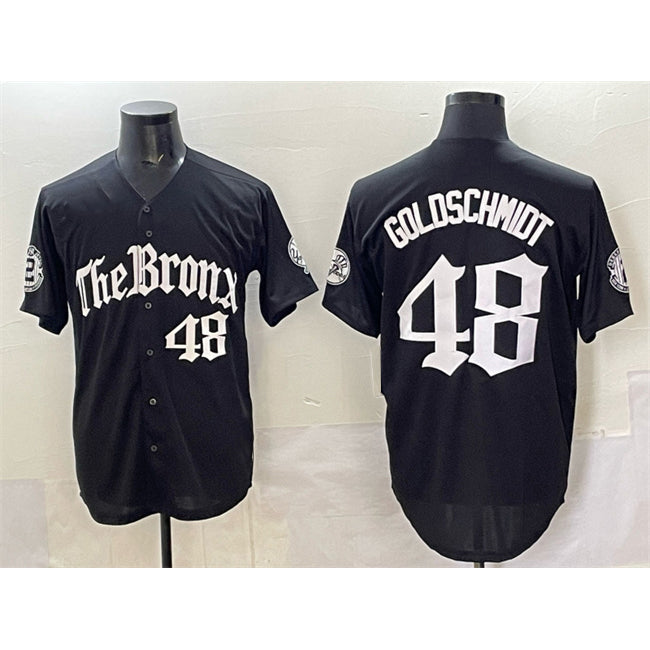 New York Yankees #48 Paul Goldschmidt Black JEROMEN 'Gothic Legacy Edition' Vapor Premier Limited Stitched Jersey