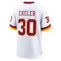 W.Commanders #30 Austin Ekeler White JEROMEN Game Jersey