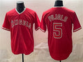 Los Angeles Angels #5 Albert Pujols Red JEROMEN Stitched Jersey