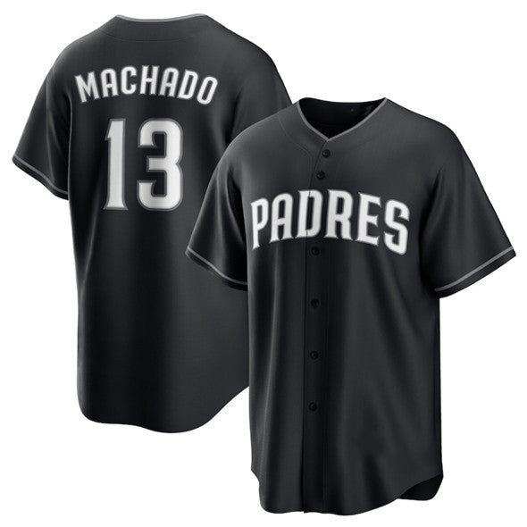 San Diego Padres #13 Manny Machado Black JEROMEN Lights Out Limited Stitched Jersey