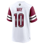 W.Commanders #10 Tress Way White JEROMEN Game Jersey