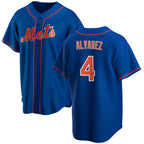 New York Mets #4 Francisco ¨¢lvarez Royal JEROMEN Cool Base Stitched Jersey