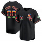 Custom Chicago White Sox Mexico Vapor Premier Limited Jersey V2- Black JEROMEN