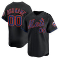 Custom New York Mets Black JEROMEN Alternate Limited Jersey