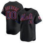 Custom New York Mets Black JEROMEN Alternate Limited Jersey