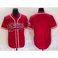 Philadelphia Phillies Blank Red JEROMEN Cool Base Stitched Jersey
