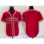 Philadelphia Phillies Blank Red JEROMEN Cool Base Stitched Jersey