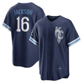 Kansas City Royals #16 Bo Jackson Navy JEROMEN City Connect Replica Player Jersey
