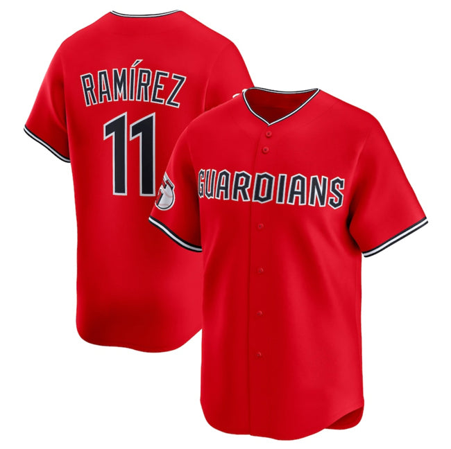 Cleveland Guardians #11 Jose Ramirez Red JEROMEN Alternate Limited Stitched Jersey