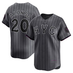 New York Mets #20 Pete Alonso Graphite JEROMEN 2024 City Connect Limited Player Jersey