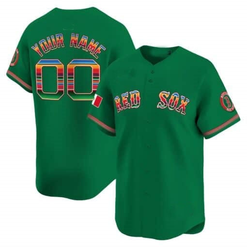 Custom Boston Red Sox Mexico Vapor Premier Limited Jersey ¨C Green JEROMEN