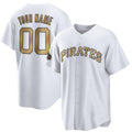 Custom Pittsburgh Pirates Active Player White JEROMEN 2022 All-Star Cool Base Stitched Jersey